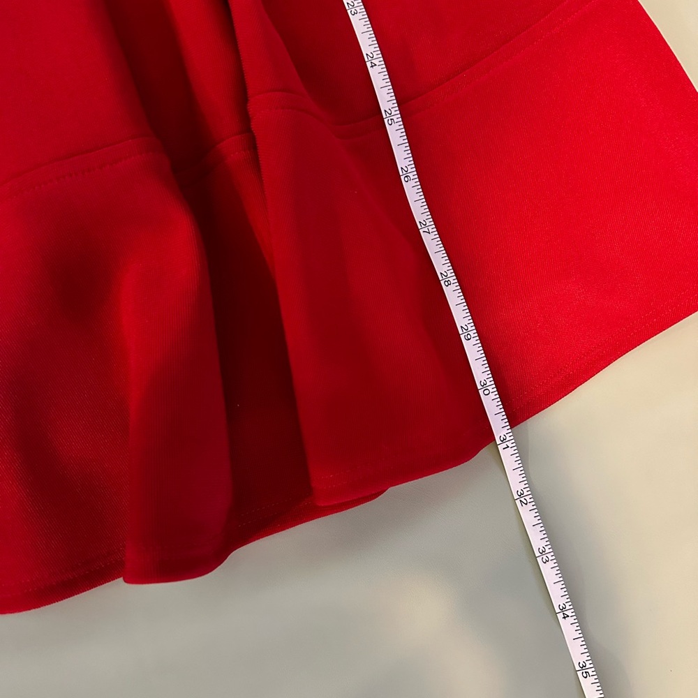 Lulu’s Red Skater Dress with Square Neckline and Scoop Back Size XS - Picture 13 of 13